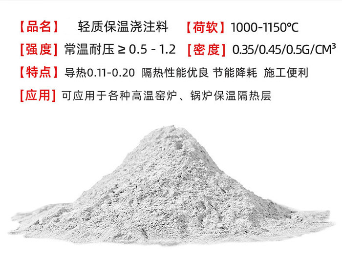 超輕質保溫澆注料